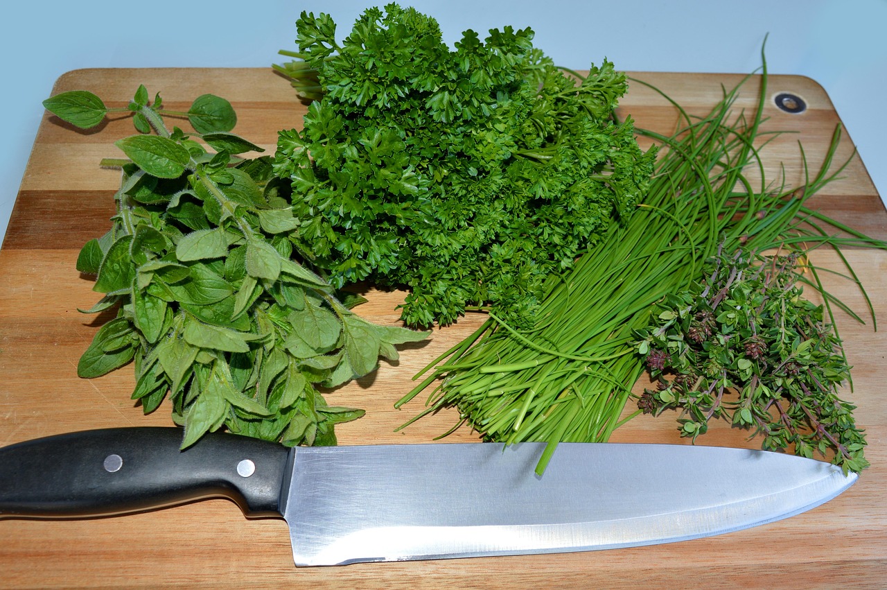 Erbe aromatiche fresche in vaso, pronte per essere cultivate in cucina.